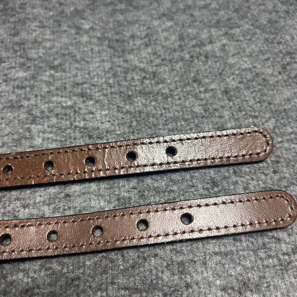 Vintage Kids Sailboat Belt Canvas Embroidered Navy Blue Brass Buckle XS Lot of 2